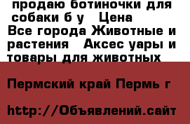 продаю ботиночки для собаки б/у › Цена ­ 600 - Все города Животные и растения » Аксесcуары и товары для животных   . Пермский край,Пермь г.